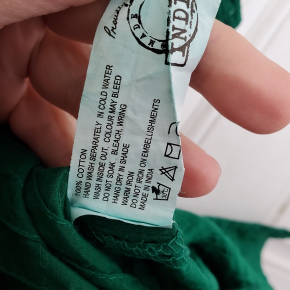 3/$30 Srishti 3/4 Sleeve Cotton Top - Picture 7 of 8